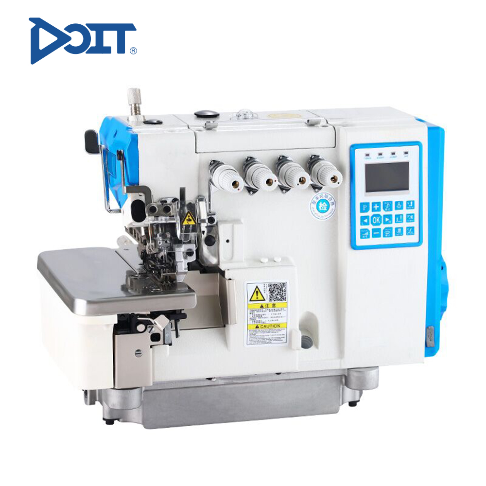 DT 900-4AT Máquina de coser overlock de 4 hilos de accionamiento directo con cortahilos automático y motor paso a paso